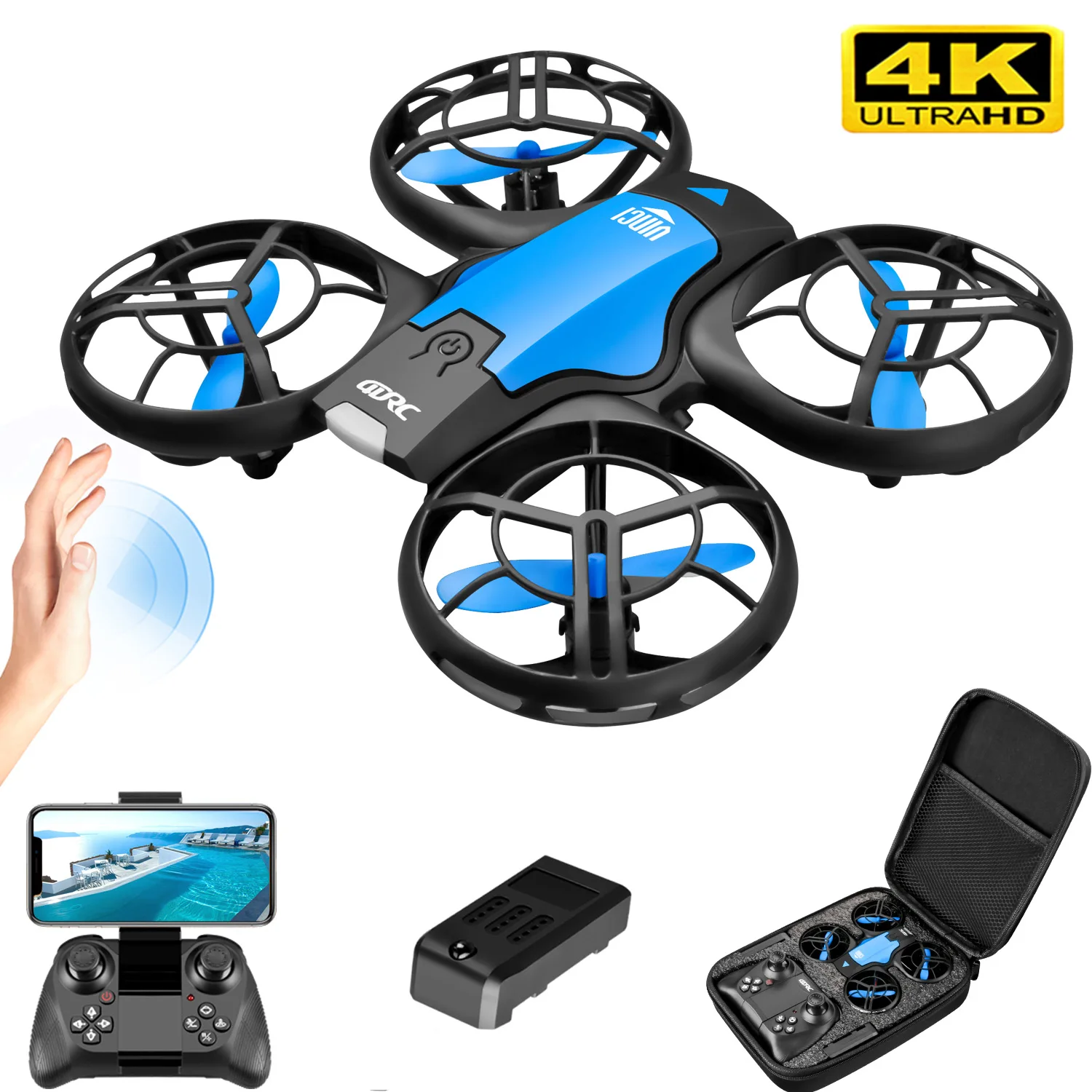 Drone Video Production - V8 New Mini Drone 4k profession
