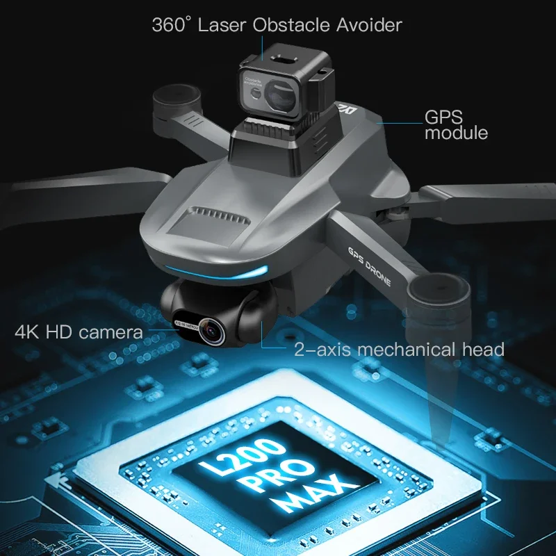 L200 PRO MAX Drone 4K 2-Axis P - Drone Mapping のレビューと価格