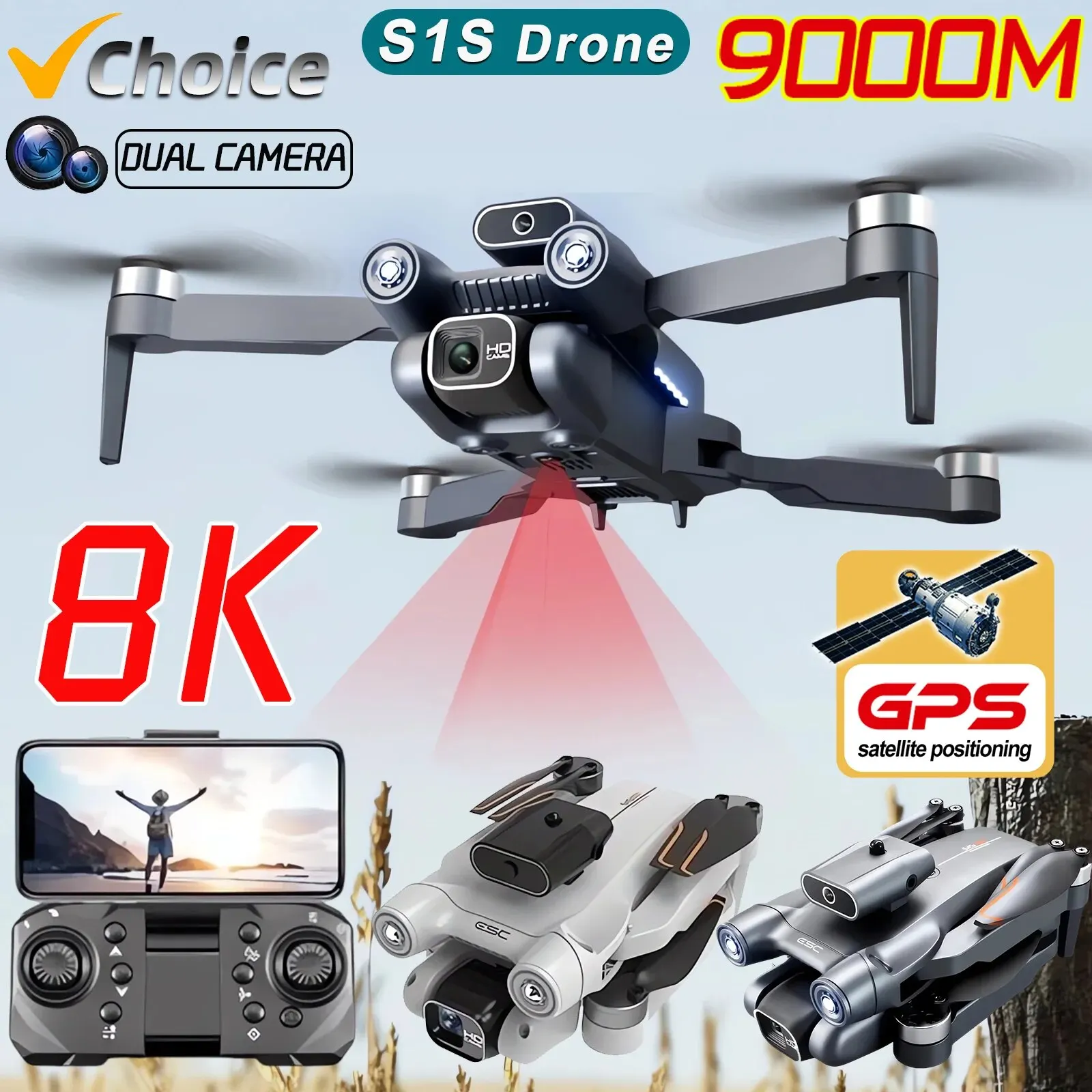 New S1S 5G GPS Drone Camera 8K - Drone Photogrammetry のレビューと価格