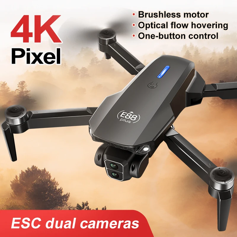 New E88 Plus Quadcopter Drone: - Drone Cinematic のレビューと価格