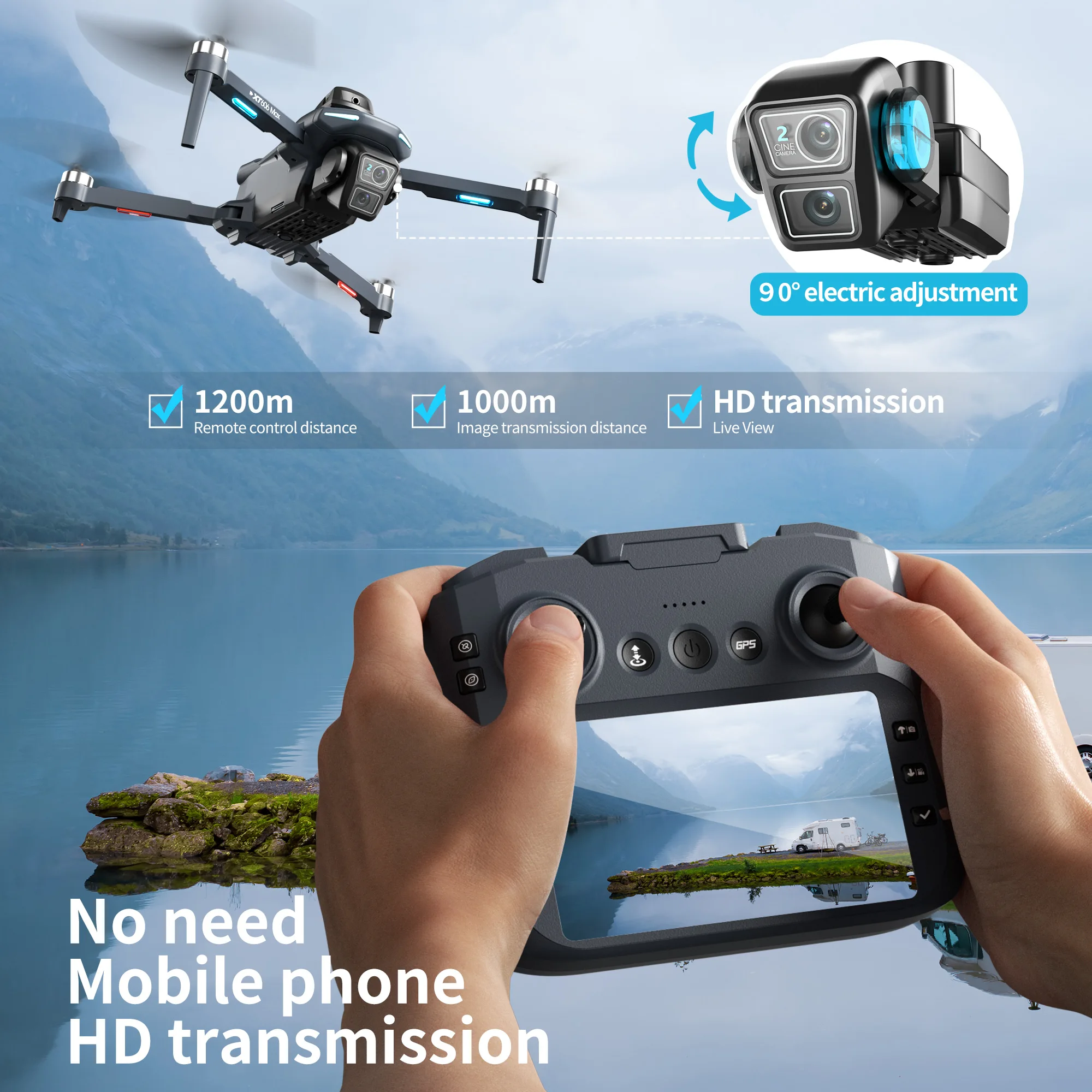 Lenovo XT606 MAX GPS Drone 4k  - Drone Photogrammetry のレビューと価格