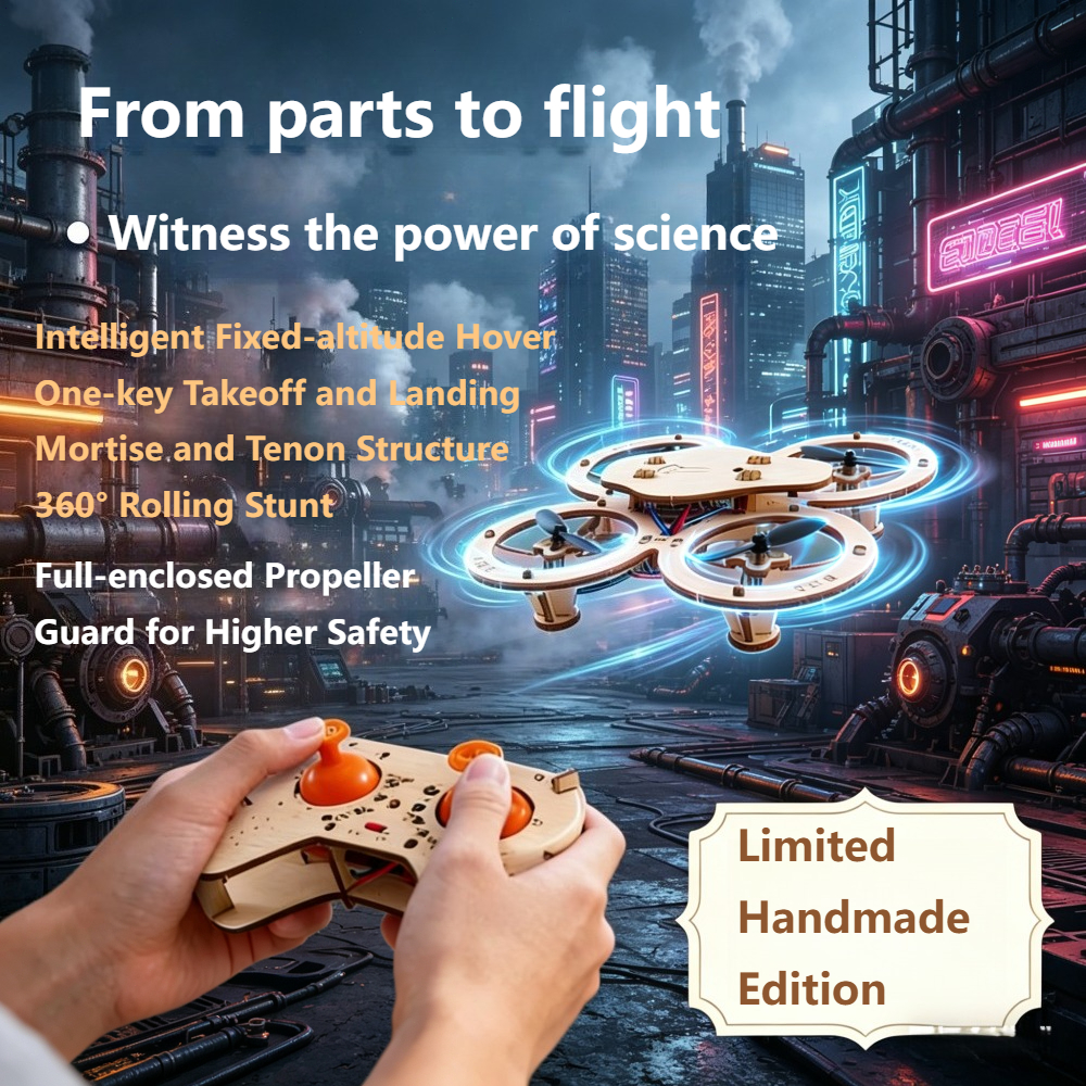 2026 New Wooden DIY Assembled  - Drone Aerial Photography のレビューと価格