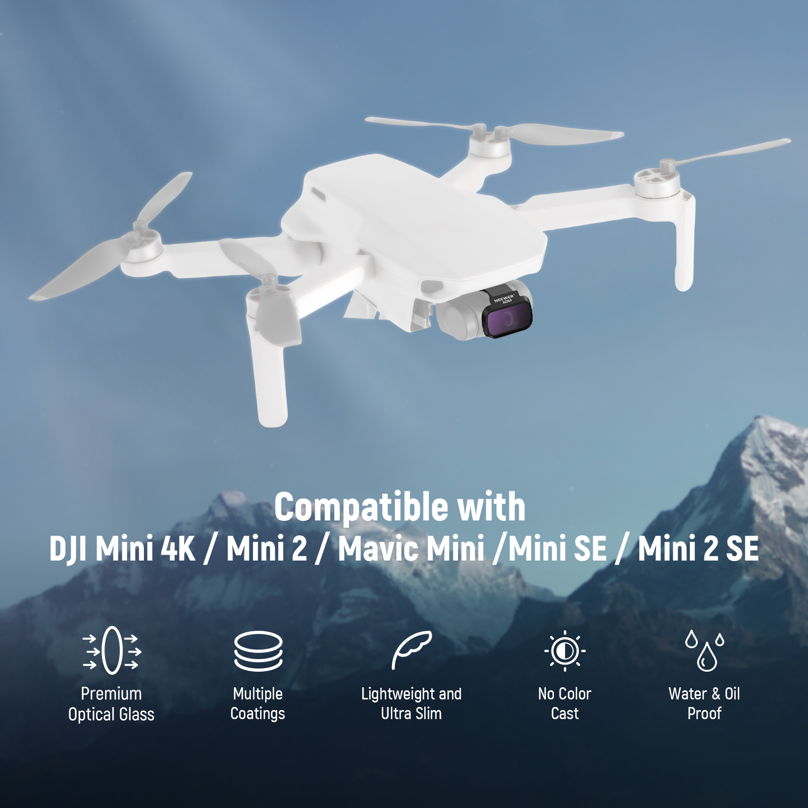 NEEWER 6 Pack ND CPL Filters F - Drone Ndvi のレビューと価格