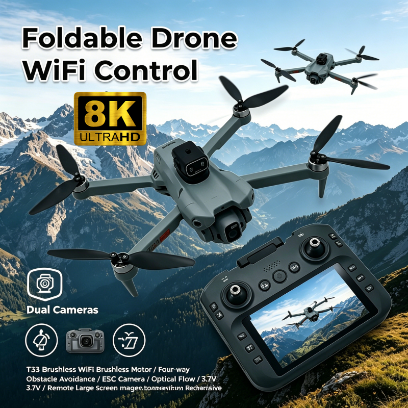 2026 New T33 RC Drone 8K Camer - Drone Mapping のレビューと価格