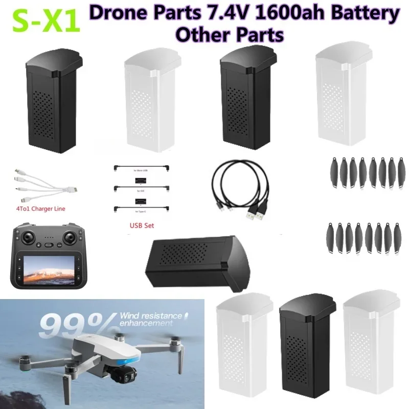 S-X1 MAX GPS Drone Battery 7.4 - Drone Mapping のレビューと価格